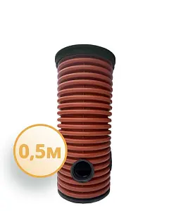 Дренажный колодец d368 h 500 с зеленой крышкой (отводы 110 мм) 1